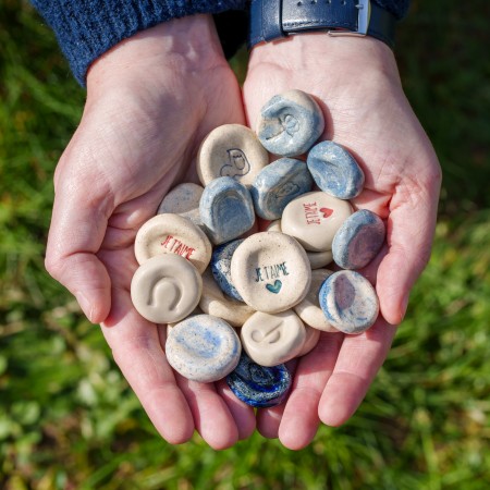 Worry Stone en céramique - Modèle Aléatoire