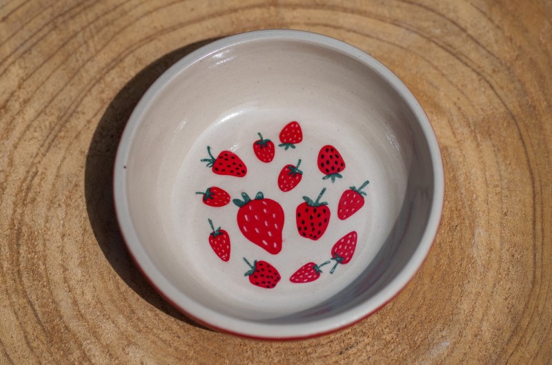 Assiette creuses fraises