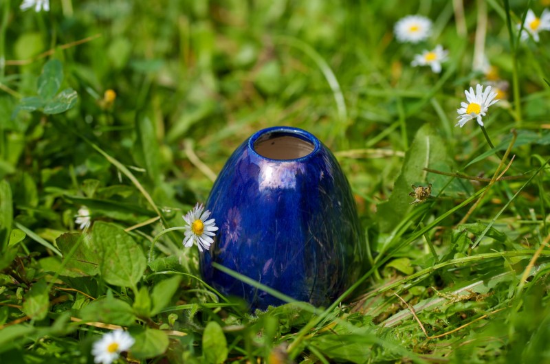 Vase miniature Bleu nacré