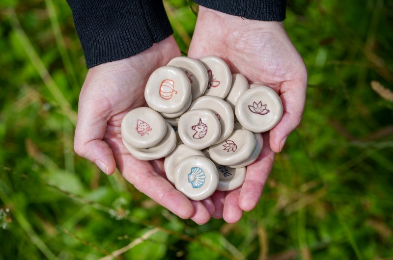 Worry Stone en céramique - Motif au choix