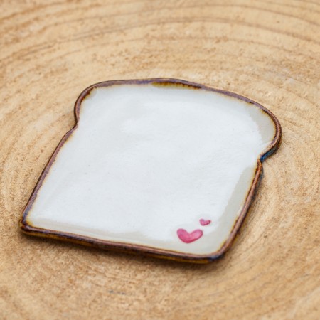 Assiette tartine Coeurs - Petit Modèle