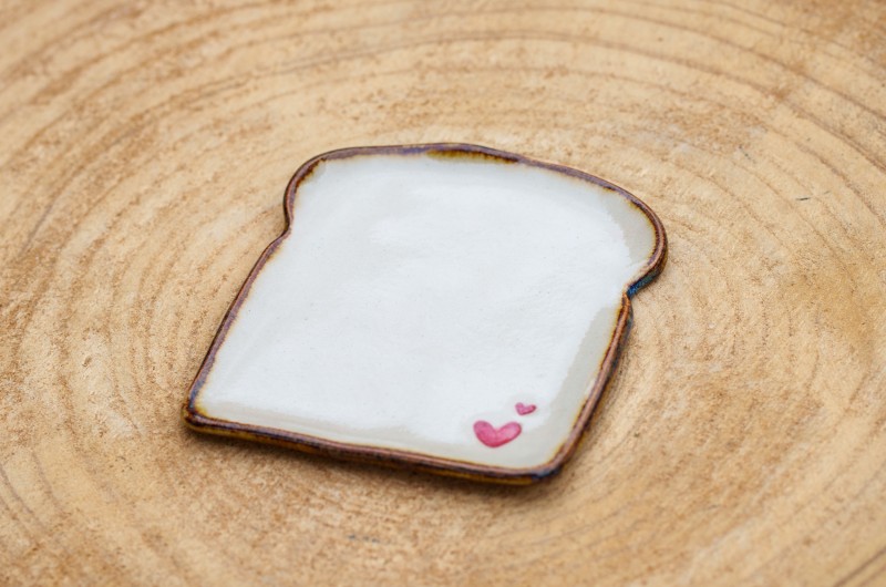 Assiette tartine Coeurs - Petit Modèle