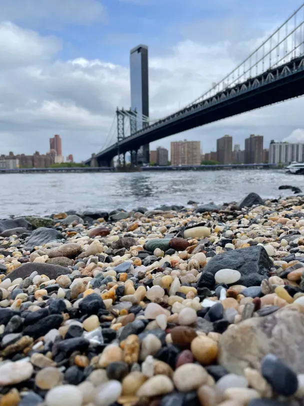 Le pont de Manhattan depuis Pebble Beach